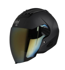 Steel Bird Air SBA-3 Helmet with Golden Visor (Black) - Autosparz