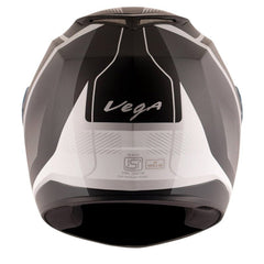 Vega Edge DX Blast Black Silver Helmet