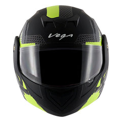 Vega Crux Dx Flex Dull Black Neon Yellow Helmet