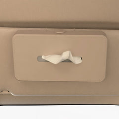 GFX Car Tissue Box Holder Universal Fit On Car Sun Shade (Beige)
