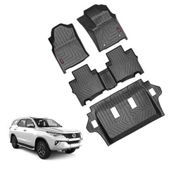 GFX Life Long Floor Mats For Toyota Fortuner (2016 Onwards) (Automatic) Set of 4 Pcs.