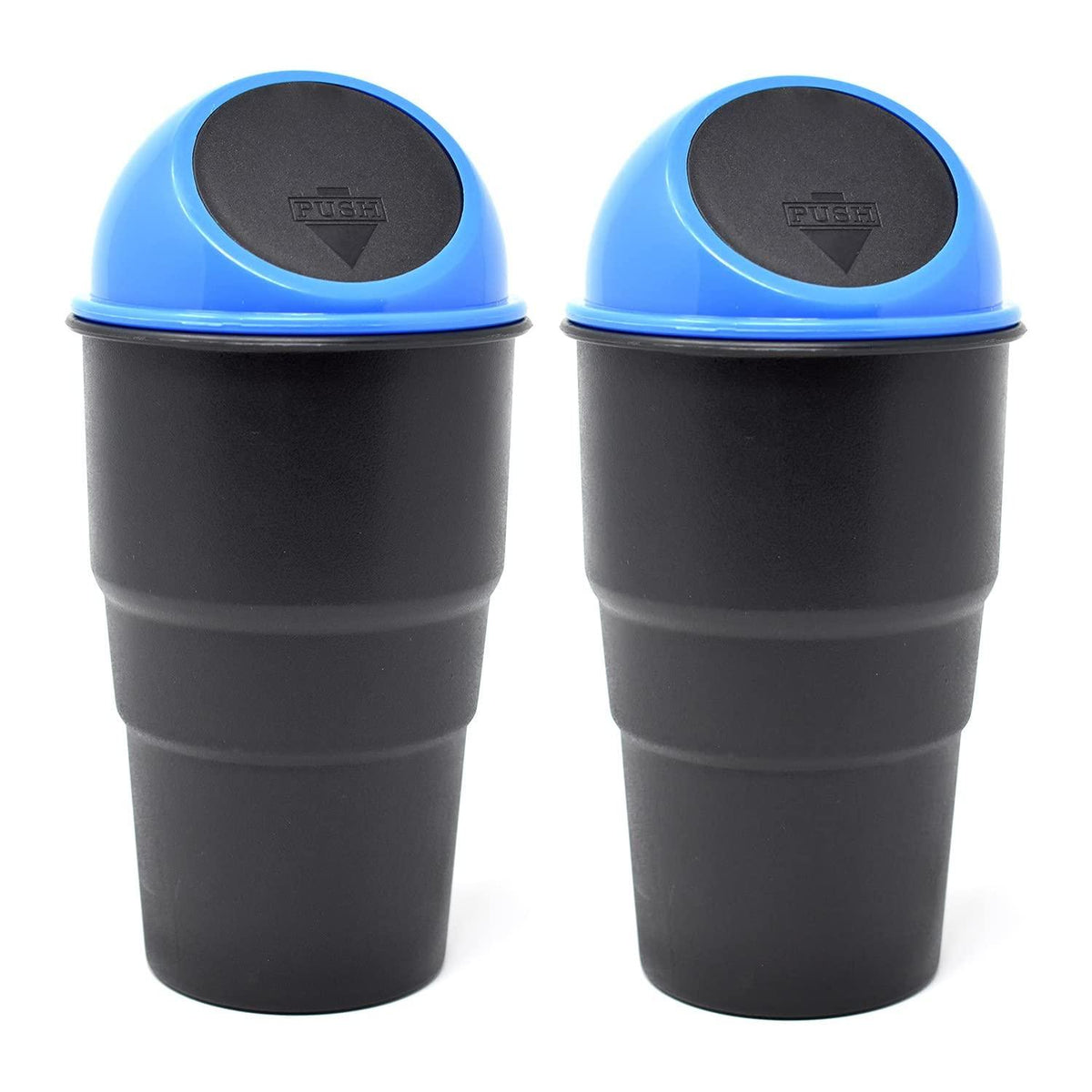 GFX Mini Car Trash Bin Can Holder Dustbin (Blue) (pack of 2)