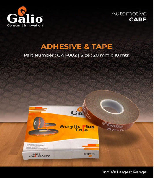 Galio Adhesive Double Sided Acrylic Tape (20 mm X 10 Mtr)
