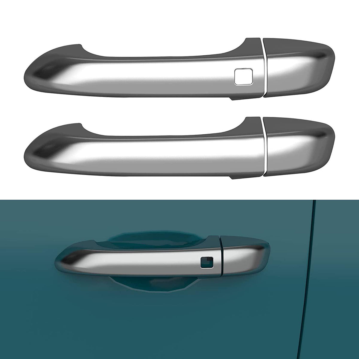 Galio Car Chrome Door Handle Cover for Mahindra XUV-300 (2019 Onwards) (Set of 4 pcs.)