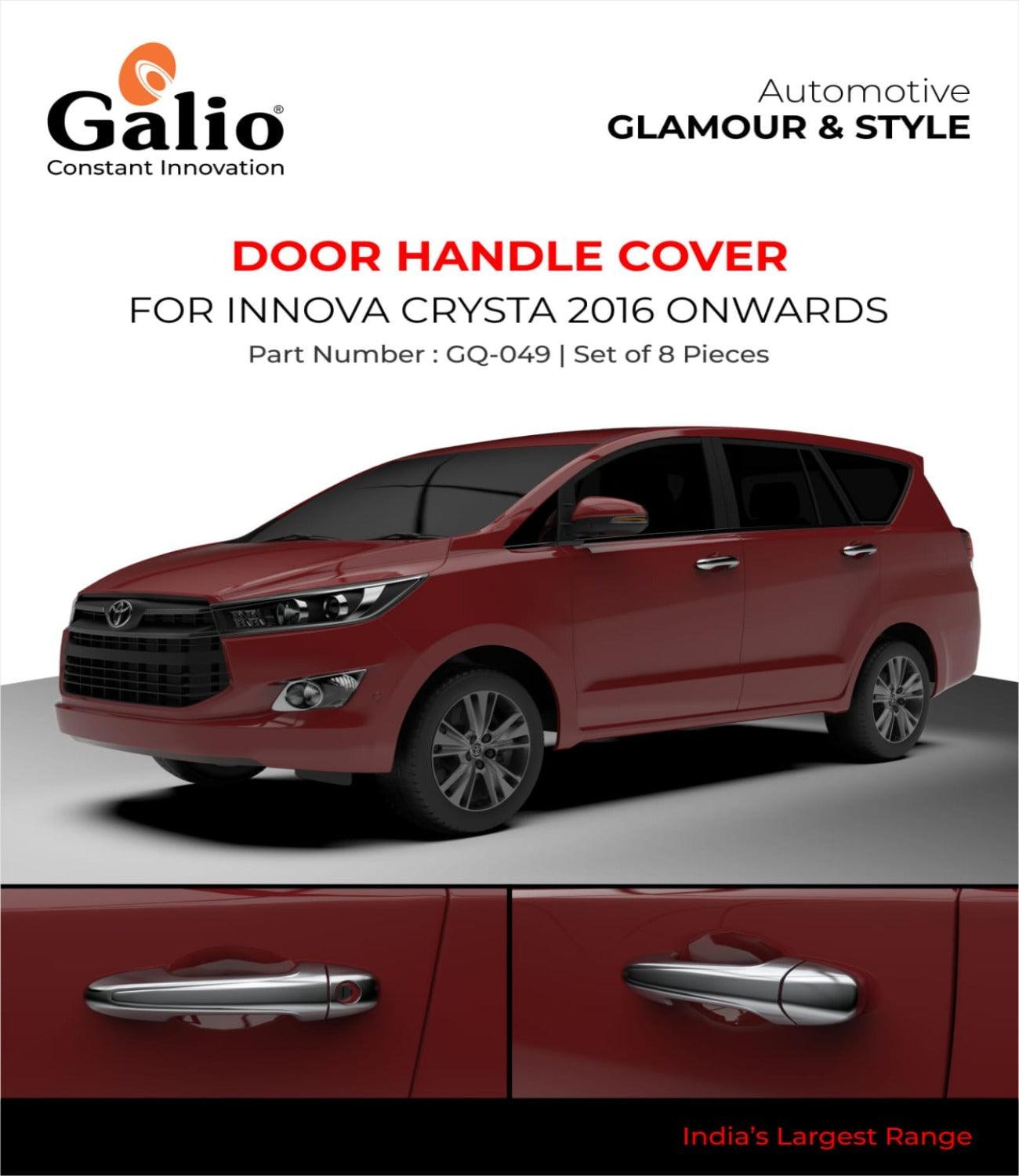 Galio Car Door Handle Cover for Toyota Innova Crysta (2016 To 2020) (Set of 8 pcs.)