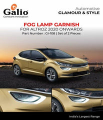 Galio Car Fog Lamp Garnish Cover for Tata Altroz (2020 onwards) (Set of 2 pcs.)