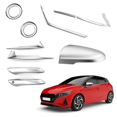 Galio Combo Kit Finish Chrome For Hyundai  i20 (2020 onwards) (Set of 6 items)