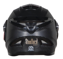 Steel Bird SBH-17 Robot Dashing Black Helmet with Clear Visor - Autosparz