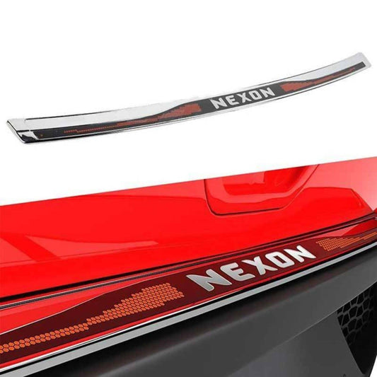 GFX Rear Bumper Trim for Tata Nexon 2017 Onwards - ‎Black and Silver - Autosparz