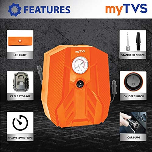 Shop Portronics VAYU Portable Tyre Inflator for car at Discount