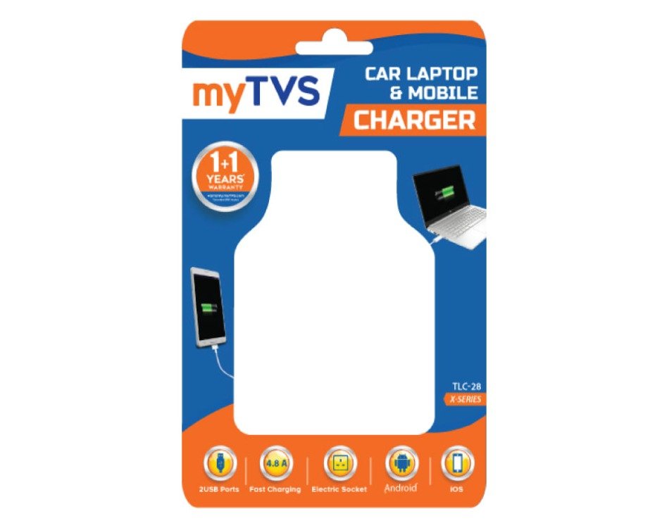 MyTVS TLC-28 Car Laptop & Phone Charger (Black)