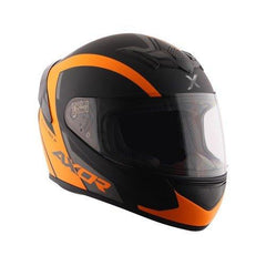 Axor Rage RTR Full Face Helmet (Dull Black Orange) - Autosparz
