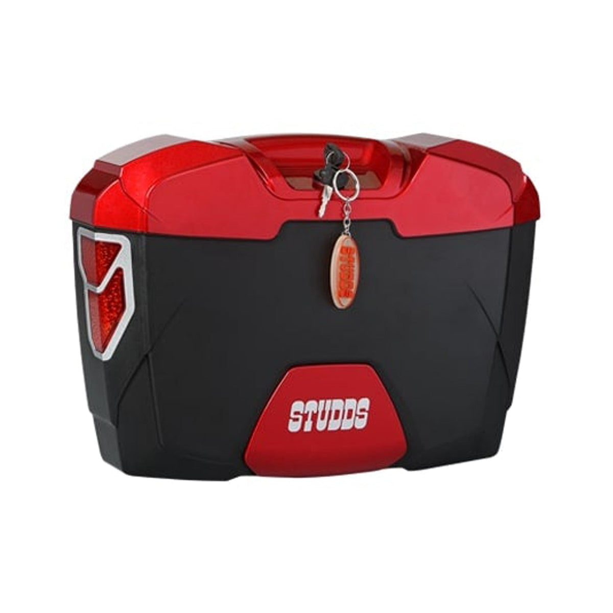 Studds Explorer Side Luggage Box with Universal Fitment Clamps (Red)