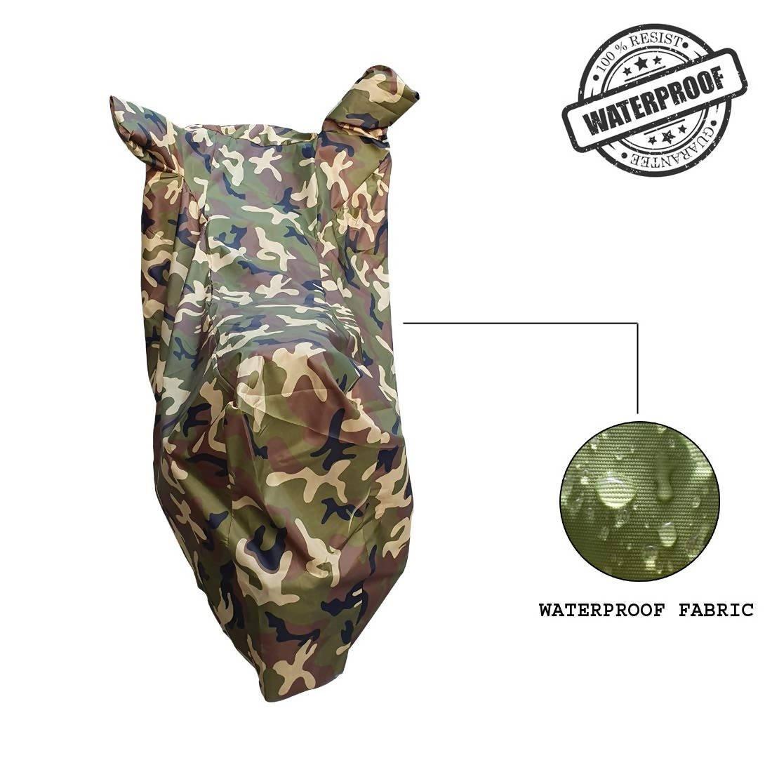 Generic Waterproof Bike Cover for Hero Passion Pro I3s BS6 (Jungle) - Autosparz