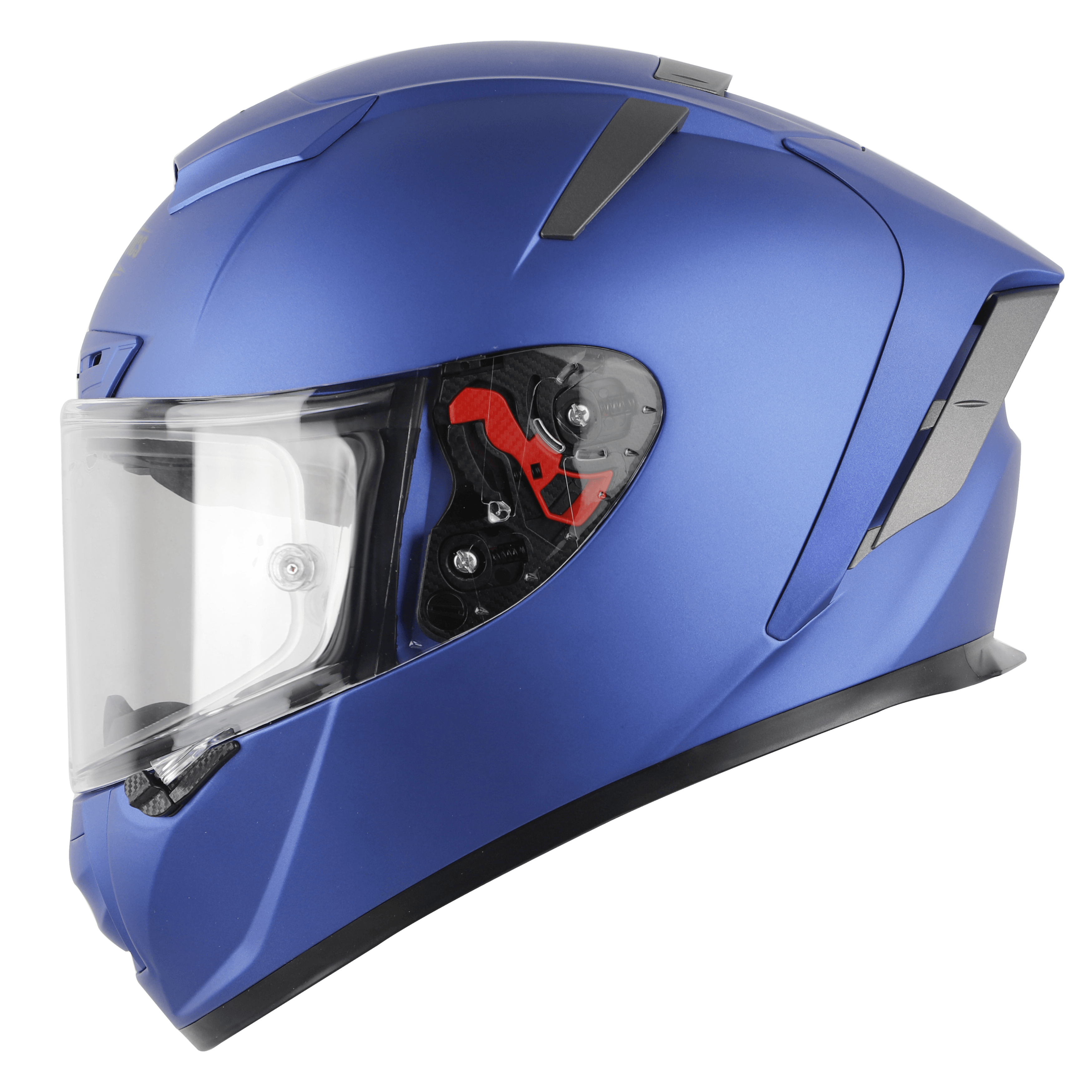 Steelbird Aeronautics SA-5 DOT Helmet with Clear Anti-Fog Shield Visor (Mat Blue)