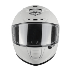 Steelbird Aeronautics SA-5 DOT Helmet with Clear Anti-Fog Shield Visor (Mat White)