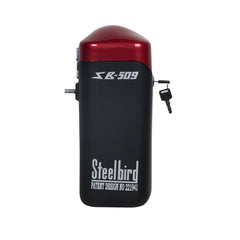 Steelbird SB-509 Universal (for All Bikes) Luggage Side Box with Fitment Clamps (Red & Black)