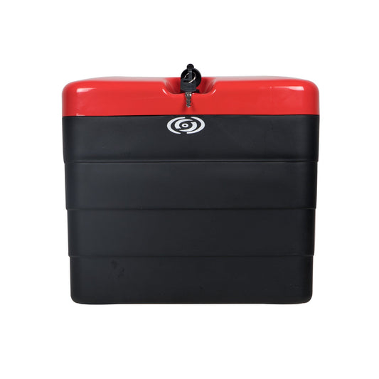 Steelbird SB-510 Universal (for All Bikes) Luggage Side Box with Fitment Clamps (Red & Black)