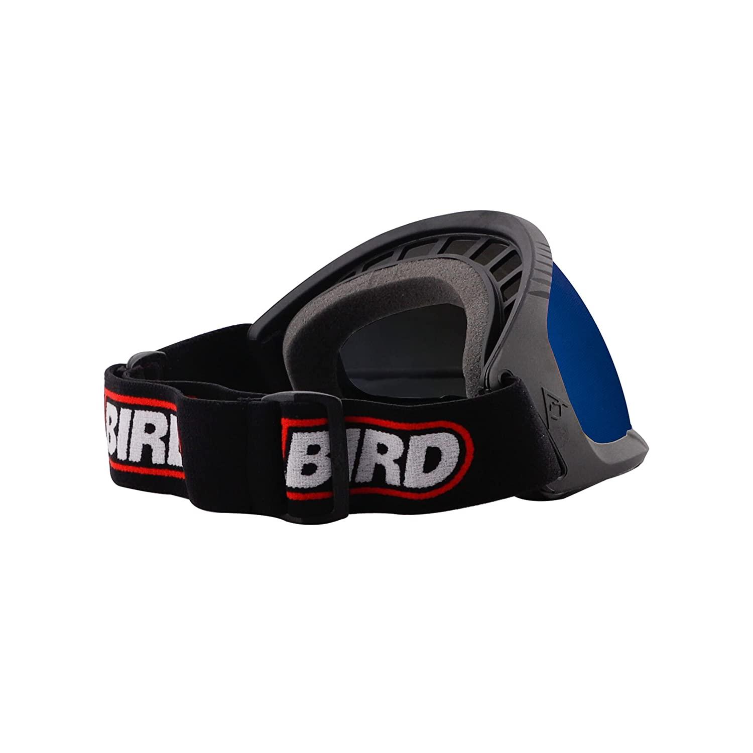 Steelbird Unisex Eye Protection Riding Glasses (Pack of 1) (Black with Blue)