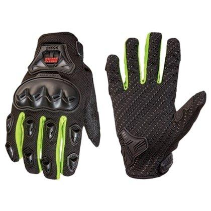 Studds SMG-6 Motorcycle Riding Gloves (Flourescent Green,)
