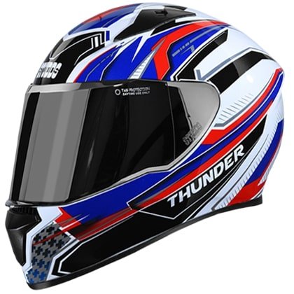Studds Thunder D8 Decor With Mirror Visor full-face helmet