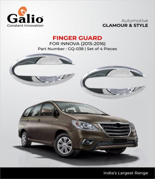 Galio Chrome finish Finger Guard For Toyota Innova (2015-2016) (Set of 4 pcs)