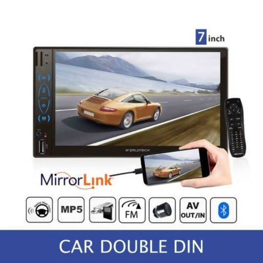 Worldtech Double Din Car Stereo WT-558CDCKBT18 Video Player