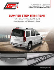 GFX Bumper Step Trim Rear For Mahindra Scorpio (2009-2013) - Autosparz