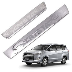 Galio Car Footsteps Sill Guard Stainless Steel Scuff Plate For Toyota Innova Crysta (2016 onwards) (Set of 4 Pcs.)