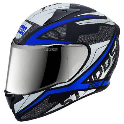 Studds Thunder D4 Decor With Mirror Visor full-face helmet - Autosparz