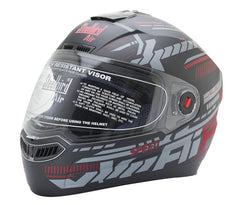 Steel Bird SBA-1 Speed Mat Black & Red Full Face Helmet - Autosparz
